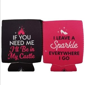 NWT Disney Parks Beverage Holder Castle & Slipper